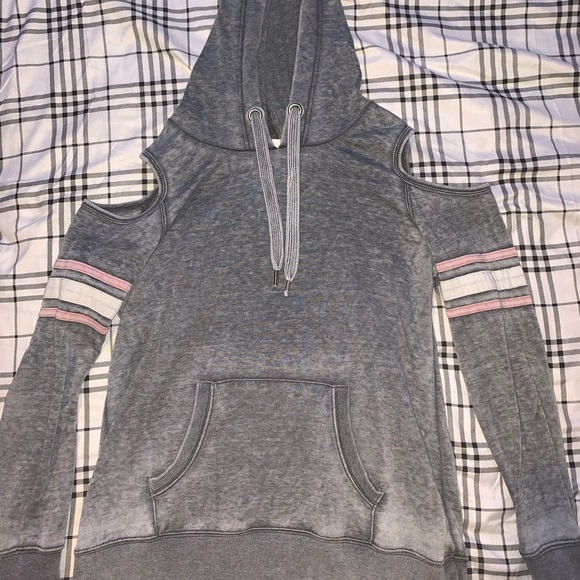 Warehouse one hoodie with shoulder cut outs. - Picture 1 of 2
